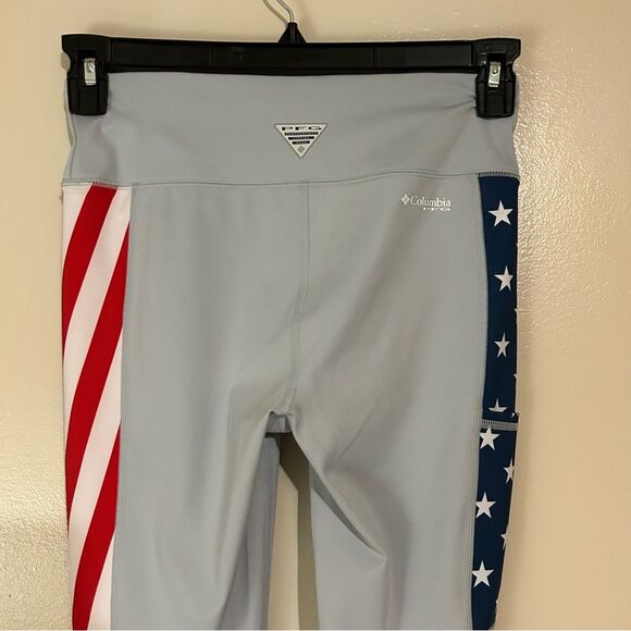 COPY - Columbia Tidal Leggings for the Patriotic Woman Size Small Stars and Str… - Picture 7 of 11